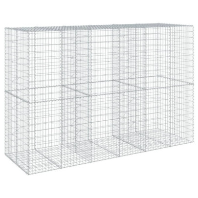 Coș Gabion cu Capac - Fier Galvanizat - 300x100x200 cm