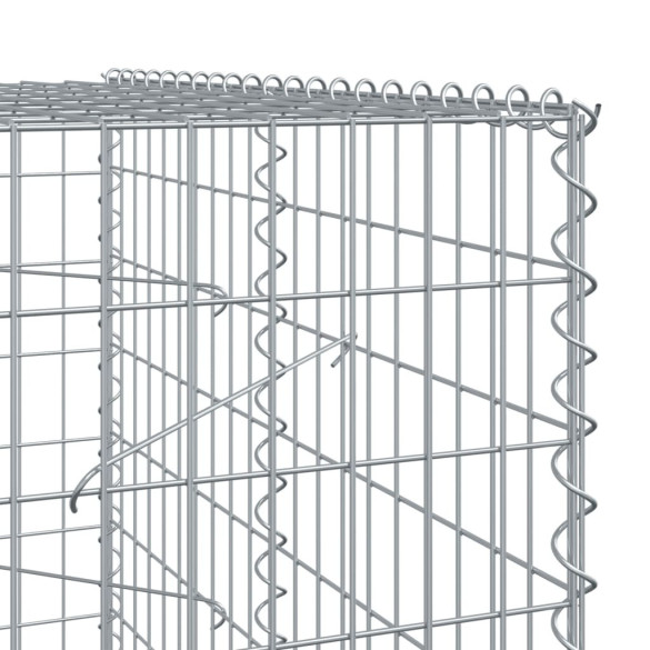Coș Gabion cu Capac - Fier Galvanizat - 300x100x200 cm