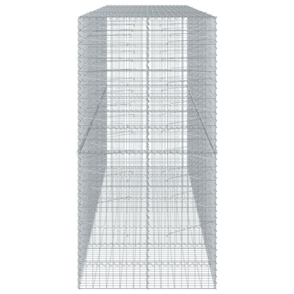 Coș Gabion cu Capac - Fier Galvanizat - 400x100x200 cm