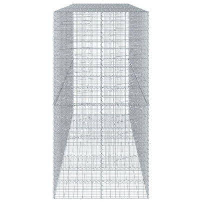 Coș Gabion cu Capac - Fier Galvanizat - 400x100x200 cm