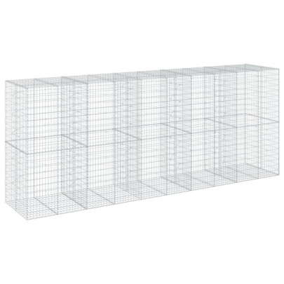 Coș Gabion cu Capac 500x100x200 cm - Fier Galvanizat Rezistent