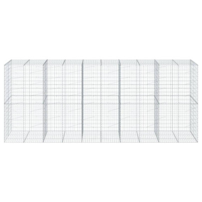 Coș Gabion cu Capac 500x100x200 cm - Fier Galvanizat Rezistent