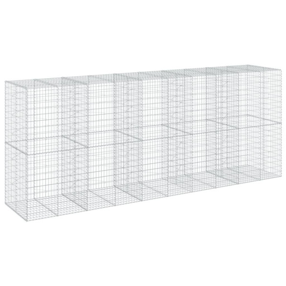 Coș Gabion cu Capac 500x100x200 cm - Fier Galvanizat Rezistent