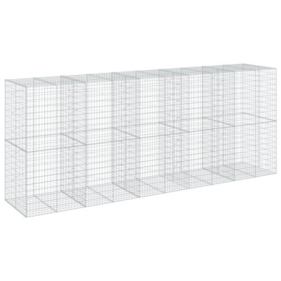Coș Gabion cu Capac 500x100x200 cm - Fier Galvanizat Rezistent