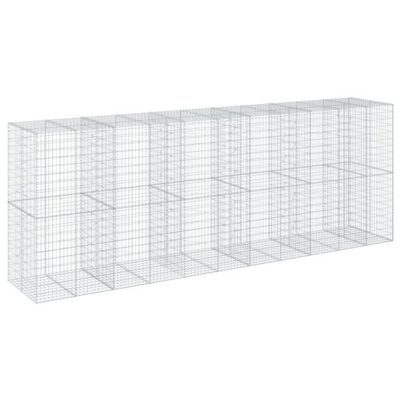 Coș Gabion cu Capac - Fier Galvanizat - 550x100x200 cm
