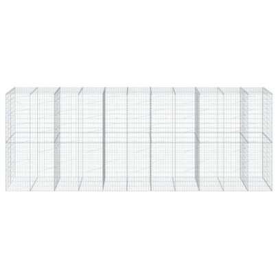 Coș Gabion cu Capac - Fier Galvanizat - 550x100x200 cm