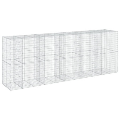 Coș Gabion cu Capac - Fier Galvanizat - 550x100x200 cm