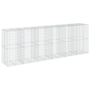 Coș Gabion cu Capac 600x100x200 cm - Fier Galvanizat Rezistent 2