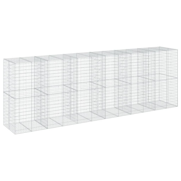 Coș Gabion cu Capac 600x100x200 cm - Fier Galvanizat Rezistent
