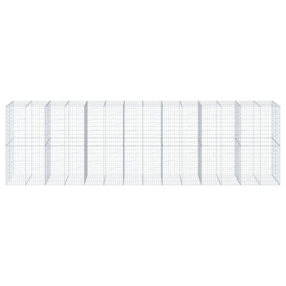 Coș Gabion cu Capac 700x100x200 cm - Fier Galvanizat Rezistent