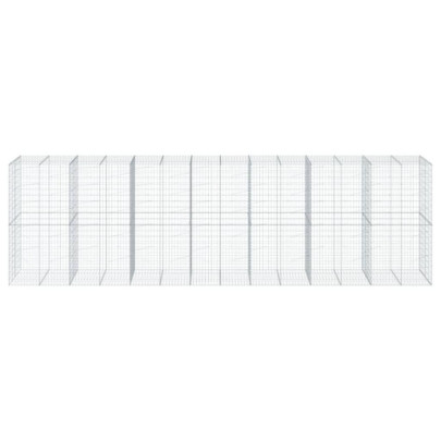 Coș Gabion cu Capac 700x100x200 cm - Fier Galvanizat Rezistent