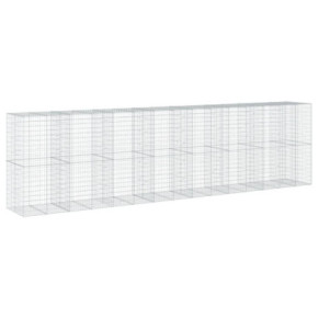 Coș Gabion cu Capac - Fier Galvanizat - 750x100x200 cm 2