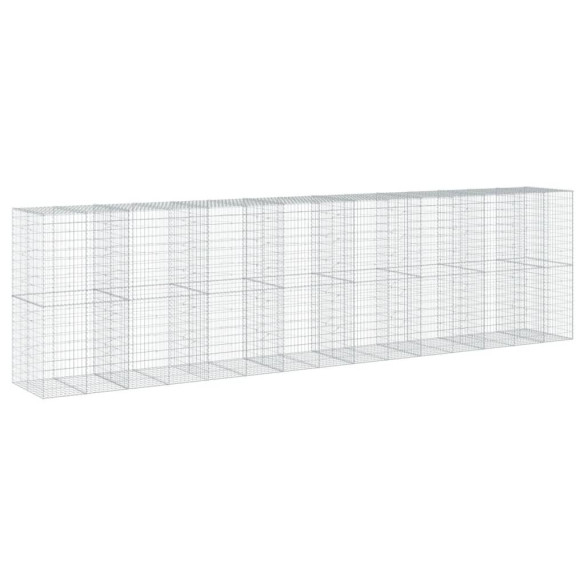 Coș Gabion cu Capac - Fier Galvanizat - 750x100x200 cm