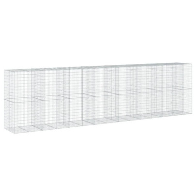 Coș Gabion cu Capac - Fier Galvanizat - 750x100x200 cm