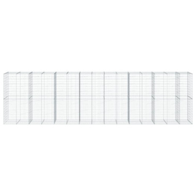 Coș Gabion cu Capac - Fier Galvanizat - 750x100x200 cm