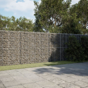 Coș Gabion cu Capac - Fier Galvanizat - 80x10x20 cm