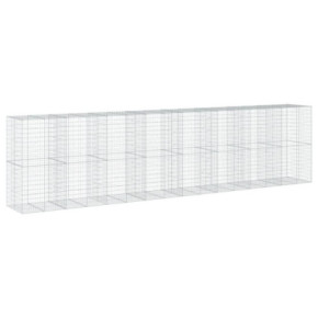 Coș Gabion cu Capac - Fier Galvanizat - 80x10x20 cm 2