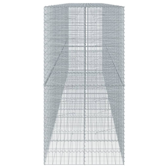 Coș Gabion cu Capac - Fier Galvanizat - 80x10x20 cm