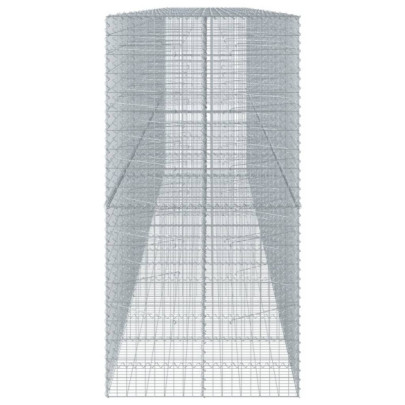 Coș Gabion cu Capac - Fier Galvanizat - 80x10x20 cm