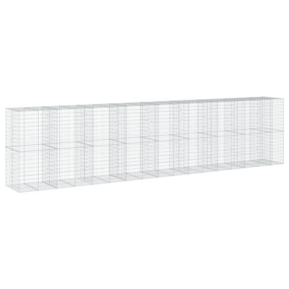 Coș Gabion cu Capac - Fier Galvanizat - 850x100x200 cm