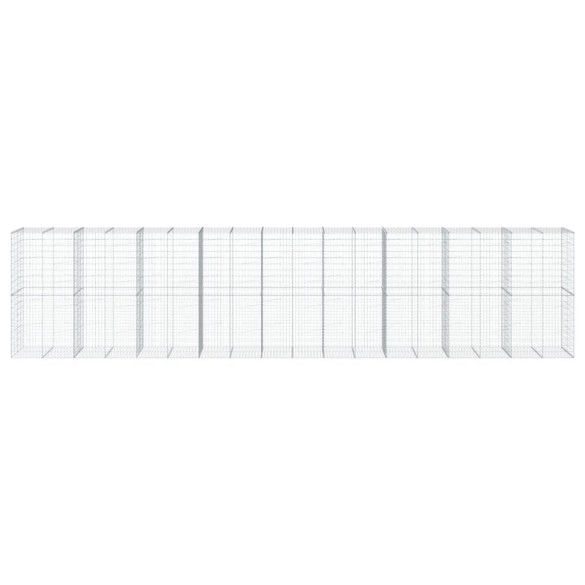 Coș Gabion cu Capac 900x100x200 cm - Fier Galvanizat Rezistent