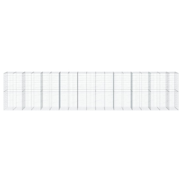 Coș Gabion cu Capac - Fier Galvanizat - Livrare Gratuită