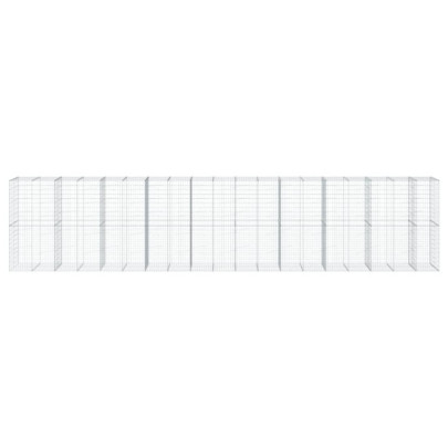 Coș Gabion cu Capac - Fier Galvanizat - Livrare Gratuită