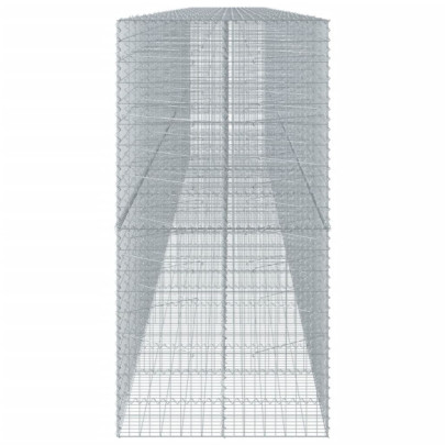 Coș Gabion cu Capac - Fier Galvanizat - 105x100x200 cm