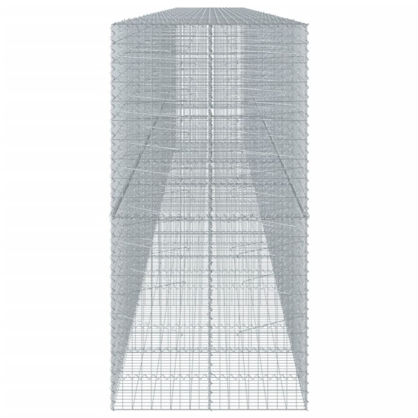 Coș Gabion cu Capac - Fier Galvanizat - 110x100x200 cm