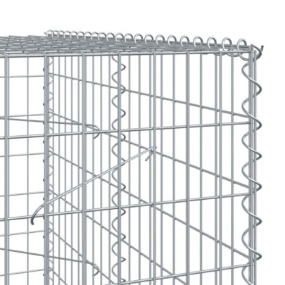 Coș Gabion cu Capac - Fier Galvanizat - 110x100x200 cm
