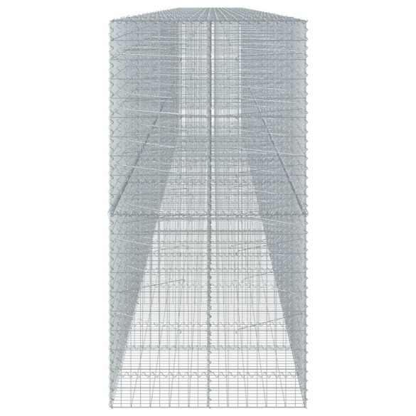 Coș Gabion cu Capac - Fier Galvanizat, 120x100x200 cm | Livrare Gratuită