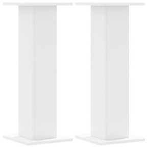 Suporturi Plante Lemn Alb - 2 bucăți - 30x30x80 cm 2