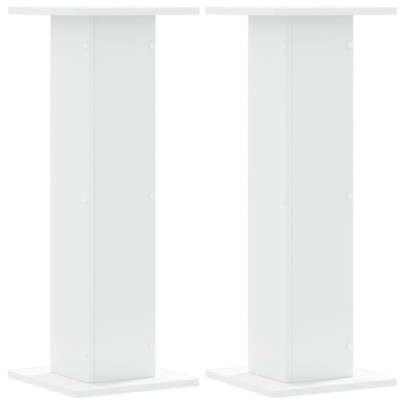 Suporturi Plante Lemn Alb - 2 bucăți - 30x30x80 cm