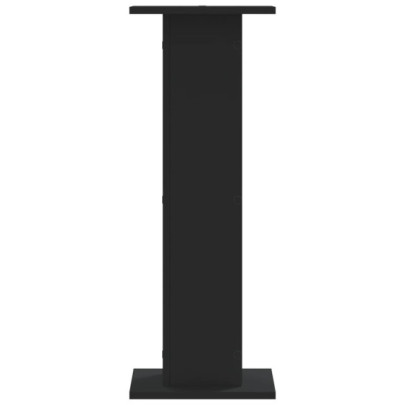 Suporturi Plante Lemn Negru - 2 bucăți 80cm