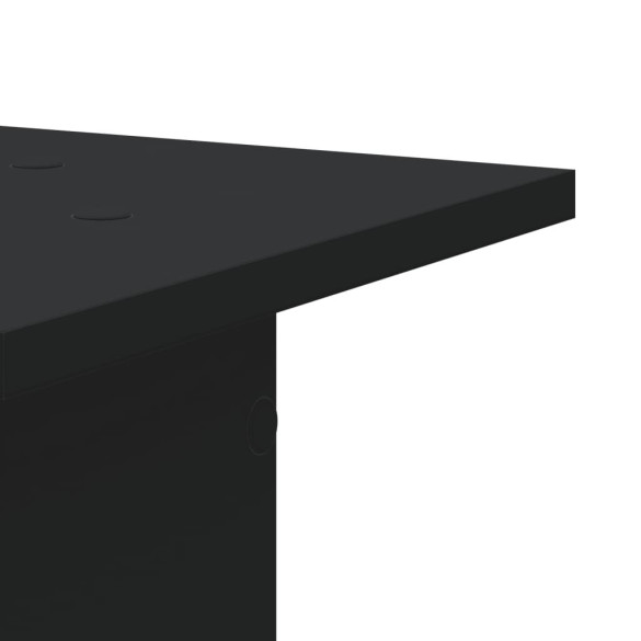 Suporturi Plante Lemn Negru - 2 bucăți 80cm