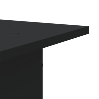 Suporturi Plante Lemn Negru - 2 bucăți 80cm