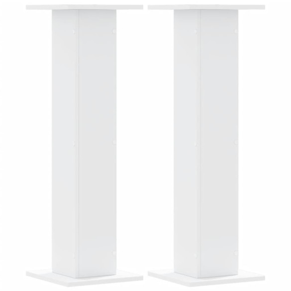 Suporturi Plante Lemn Alb - 2 buc., 60 kg capacitate