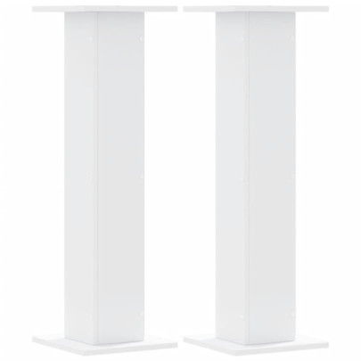 Suporturi Plante Lemn Alb - 2 buc., 60 kg capacitate