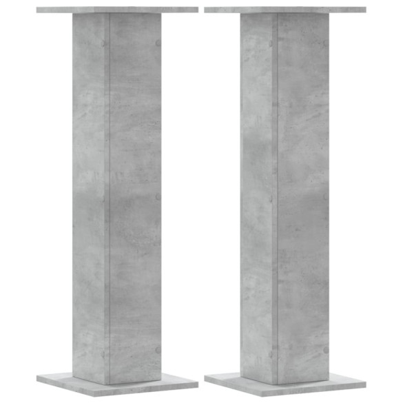 Suport Plante Gri Beton 30x30x95 cm - 2 bucăți - Lemn Prelucrat Suport Plante Gri Beton 30x30x95 cm - 2 bucăți - Lemn Prelucrat