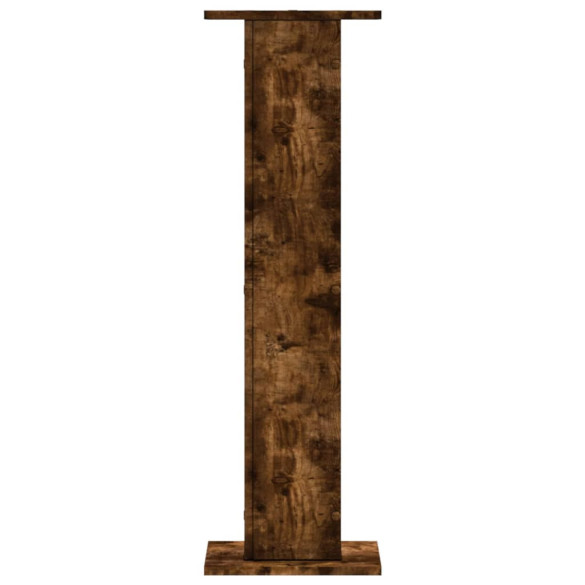 Suporturi Plante Lemn Stejar Fumuriu 30x30x95 cm