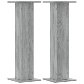 Suporturi Plante Gri Sonoma - 2 buc, Lemn Prelucrat 30x30cm 2