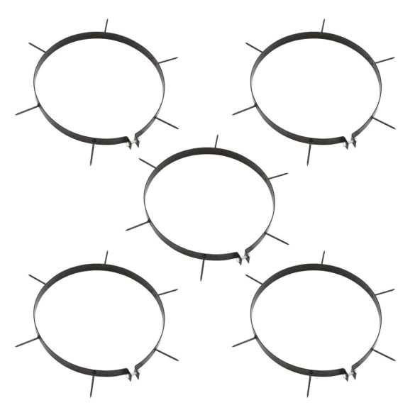 Tăvălug Aerator Gazon cu Cleme - Negru, 63L - Fier