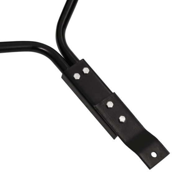 Tăvălug Aerator Gazon cu Cleme - Negru, 63L - Fier