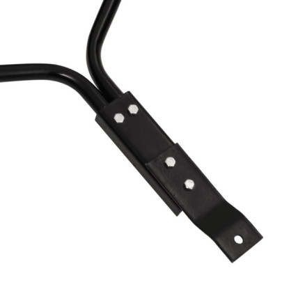 Tăvălug Aerator Gazon cu Cleme - Negru, 63L - Fier