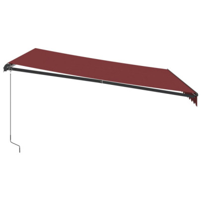 Copertină retractabilă manual - 400x300 cm - Vișiniu