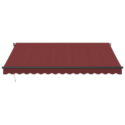 Copertină Retractabilă Automată cu LED-uri - Vișiniu 400x300 cm