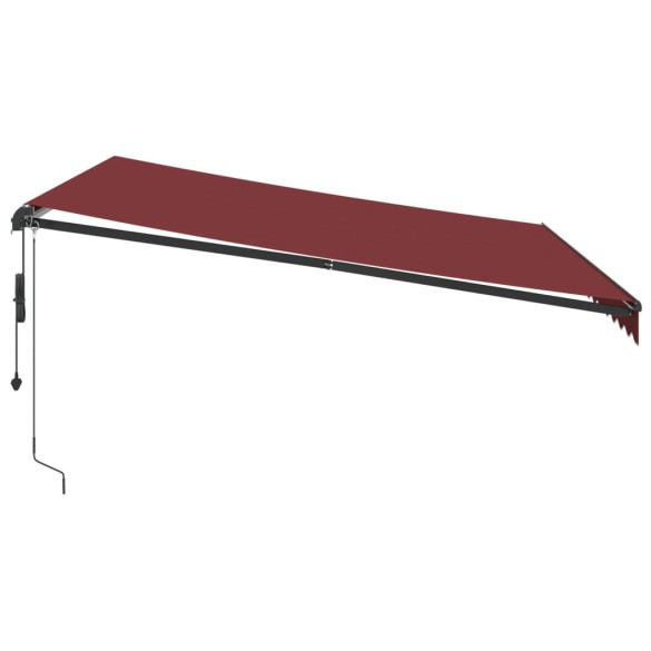 Copertină Retractabilă Automată cu LED-uri - Vișiniu 400x300 cm