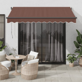Copertină Automată Retractabilă Maro 300x250 cm | Livrare Gratuită