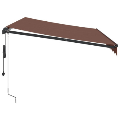 Copertină Retractabilă Automată cu LED-uri - Maro 350x250 cm