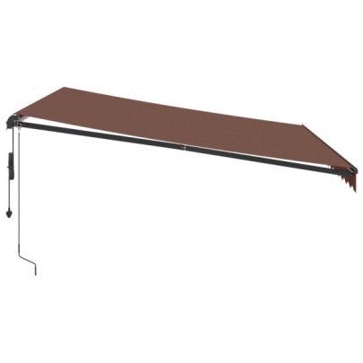 Copertină Automată Retractabilă Maro 400x300 cm